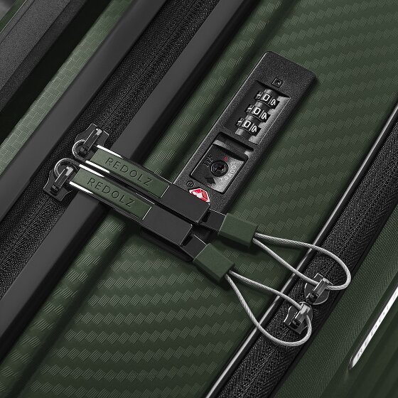 Redolz Essentials 17 4-wheel cabin trolley 55 cm soft-pocket laptop compartment