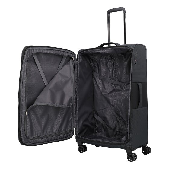 Travelite Corsiica 4 wheels Trolley L 77 cm with expansion pleat