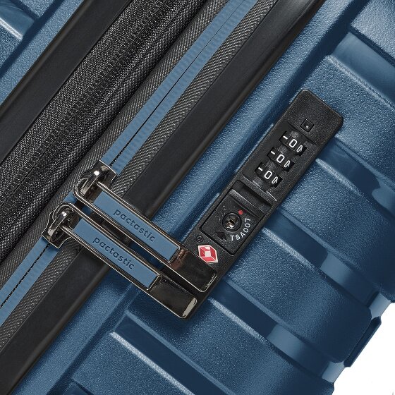 Pactastic Collection 04 THE THREE SET + 4 wheels Suitcase set 3-piece with expansion pleat