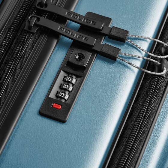 Police Dublin 4 wheels Cabin suitcase S 54 cm Laptop compartment Expandable