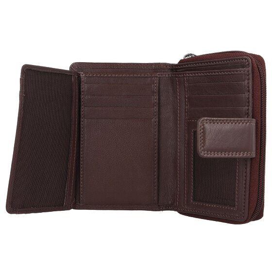 mano Donna Giulia wallet leather 9 cm
