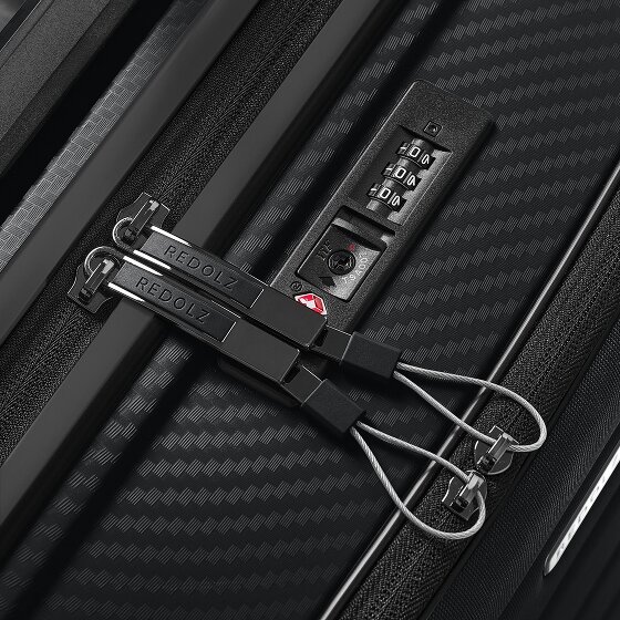 Redolz Essentials 17 4-wheel Cabin suitcase, 55 cm, with Soft-Pocket Laptop Compartment