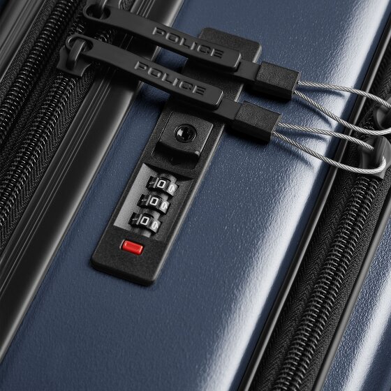 Police Dublin 4 wheels Cabin suitcase S 54 cm Laptop compartment Expandable