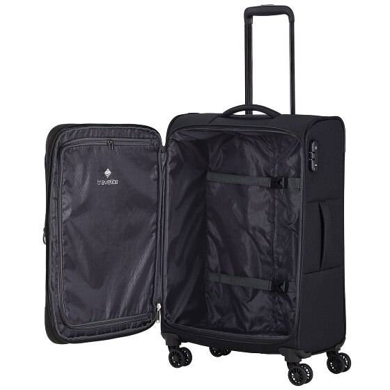 Travelite Chios 4 wheels Suitcase set 3-piece with expansion pleat