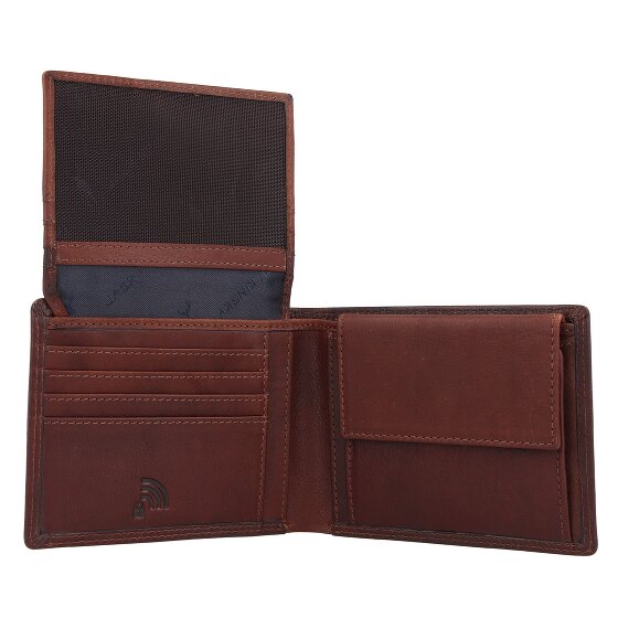 Jack Kinsky Wallet RFID protection Leather 12 cm