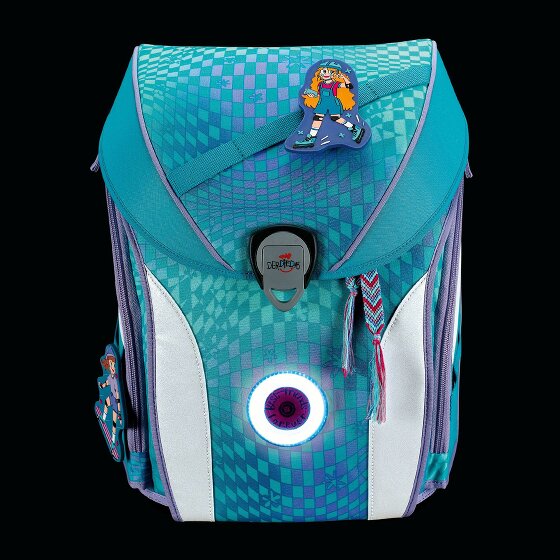 DerDieDas ErgoFlex Max LED School bag set 5-piece