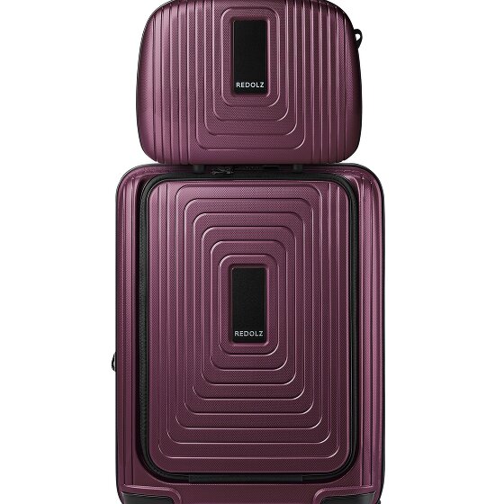 Redolz Essentials 14 suitcase set 2 pcs. cabin trolley with stretch fold + beauty case