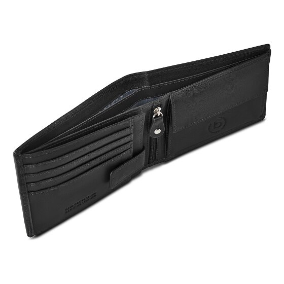 Bugatti Valencia Wallet RFID protection Genuine Leather 12 cm