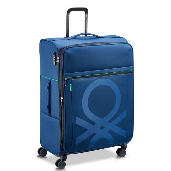 Delsey Paris x United Colors of Benetton Color Block 4-wheeled trolley 77cm with expansion fold