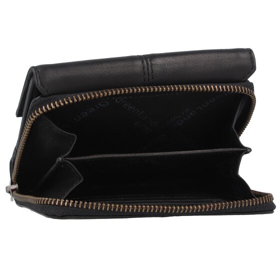 Greenland Nature Black Nappa Wallet RFID protection Leather 13 cm