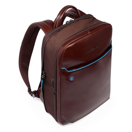 Piquadro Blue Square Daypack RFID protection Leather 37 cm Laptop compartment