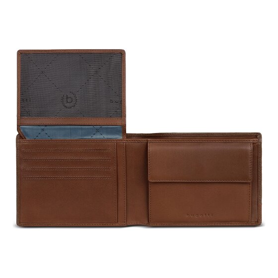 Bugatti Due Wallet RFID protection Leather 12.5 cm
