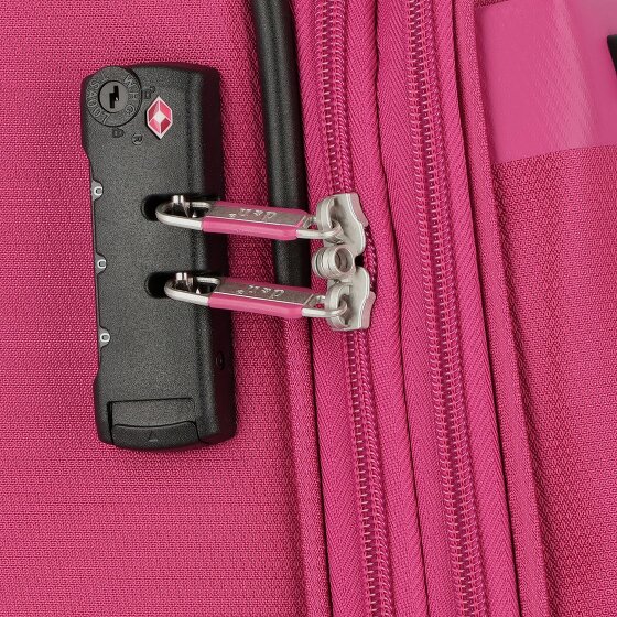 d&n Travel Line 6704 4 Roll Suitcase Set 3pcs.