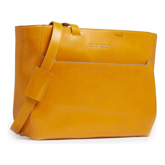 Piquadro Blue Square Shopper Bag Leather 40 cm