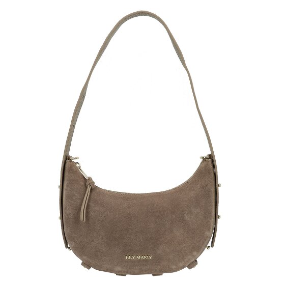 Hey Marly Lifetime Sister Suede Shoulder Bag Genuine Leather 25 cm