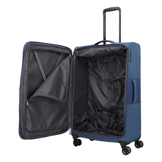Travelite Corsiica 4 wheels Trolley L 77 cm with expansion pleat