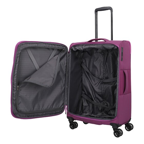 Travelite Corsiica 4 wheels Trolley M 67 cm with expansion pleat