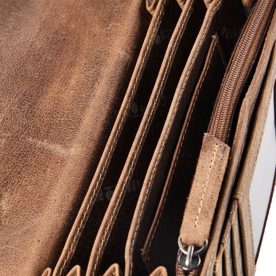 Greenburry Biker Wallet RFID protection Genuine Leather 17 cm
