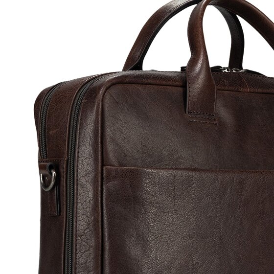 Jost Glasgow Briefcase Genuine Leather 40 cm Laptop compartment