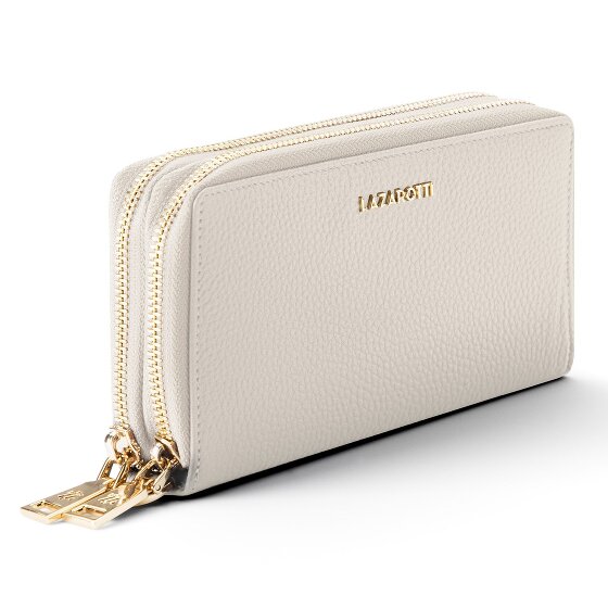 Lazarotti Bologna Leather XL Double Zip-Around Wallet, RFID-Protected, 20 cm