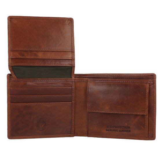 Greenburry Newport Wallet RFID protection Leather 11 cm