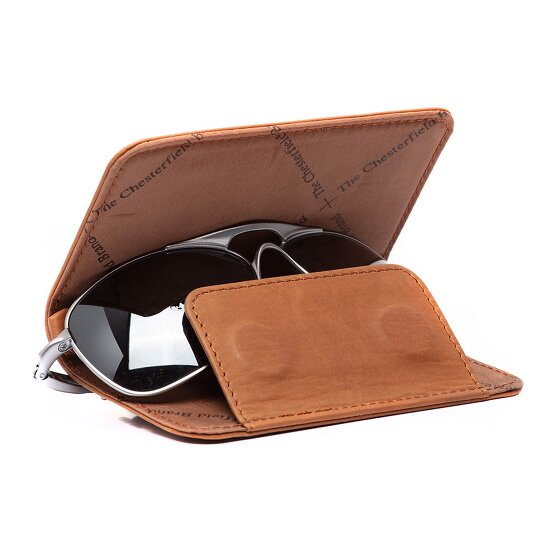 The Chesterfield Brand Maplewood Spectacle case Leather 3 cm