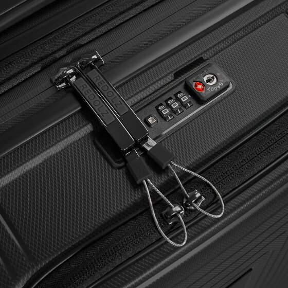 Redolz Essentials 14 4 wheels Cabin trolley S 55 cm Laptop compartment with expansion pleat