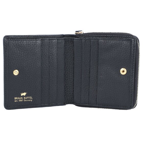 Braun Büffel Asti Wallet RFID protection Genuine Leather 10 cm