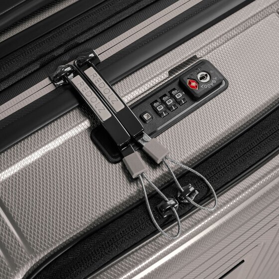 Redolz Essentials 14 4 wheels Cabin trolley S 55 cm Laptop compartment with expansion pleat