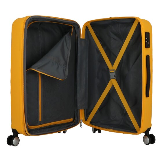 American Tourister Summer Square 4 wheels Suitcase set 3-piece with expansion pleat