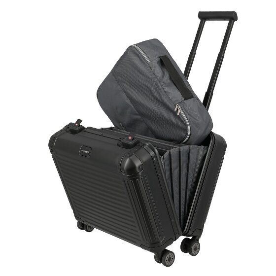 Travelite Next 4-Wheel Aluminum Wheeled Briefcase, 43 cm