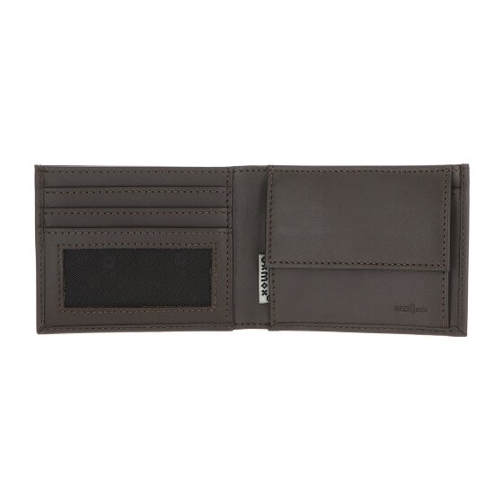 oxmox Leather Wallet RFID protection Genuine Leather 11 cm