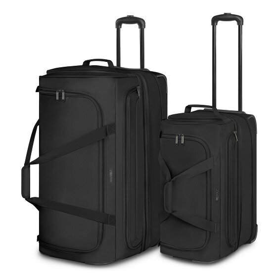 Redolz Duffle Essentials 2-wheel travel bag set 2 pcs M+L with stretch fold