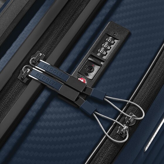 Redolz Essentials 17 4-wheel cabin trolley 55 cm soft-pocket laptop compartment