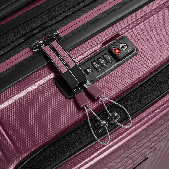 Redolz Essentials 14 4 wheels Cabin trolley S 55 cm Laptop compartment with expansion pleat