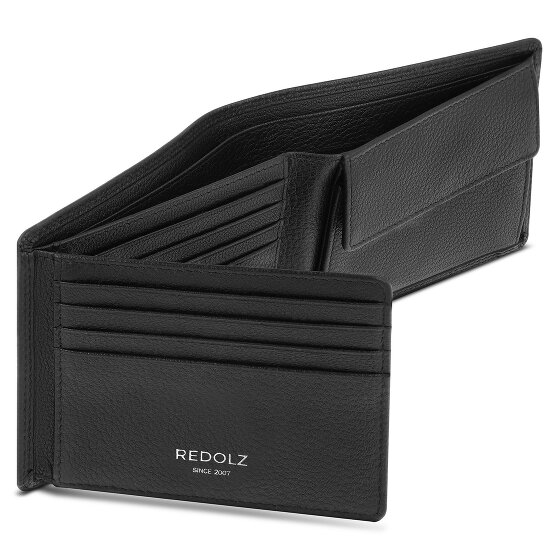 Redolz Leather Essentials QF wallet RFID leather 12 cm fold-out