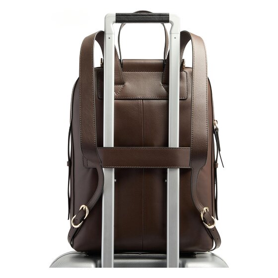 Piquadro Circle Daypack Genuine Leather 41 cm Laptop compartment