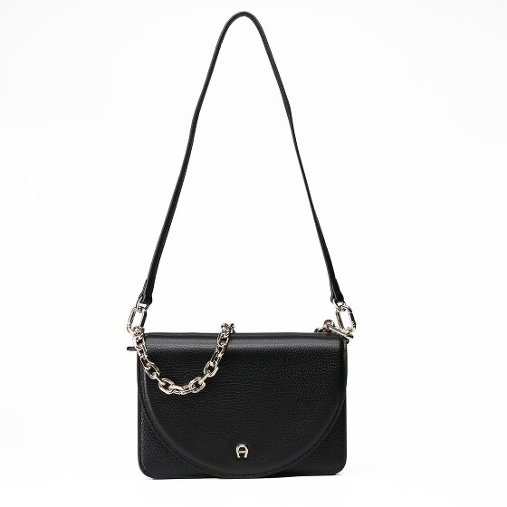 Aigner Shoulder bag RFID protection Leather 20 cm