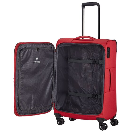 Travelite Chios 4 wheels Suitcase set 3-piece with expansion pleat