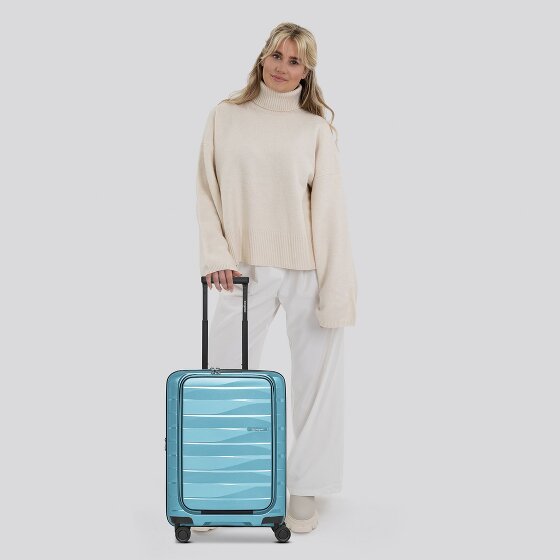 Bergpfeil Travel 4 wheels Cabin trolley 55 cm Laptop compartment with expansion pleat