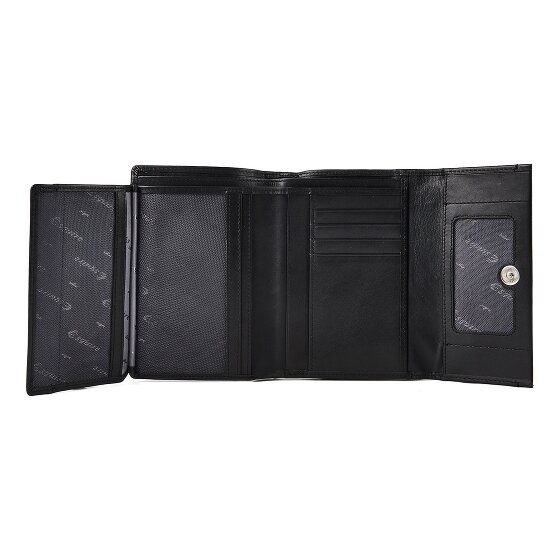 Esquire Silk Wallet RFID protection Genuine Leather 14 cm