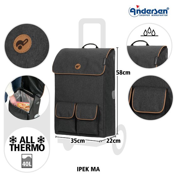 Andersen Shopper Komfort Shopper Ipek Ma Shopping Trolley 58 cm