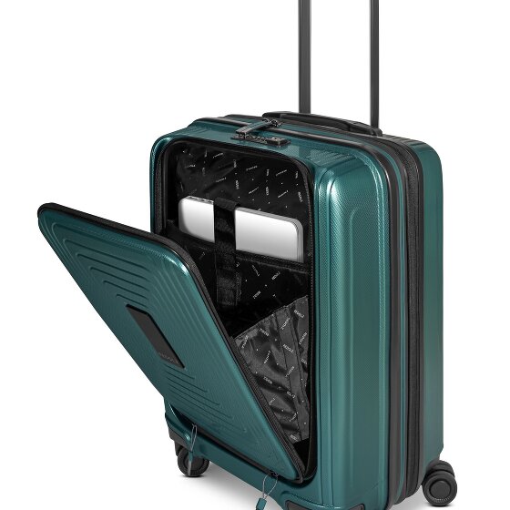 Redolz Essentials 14 4-wheel suitcase set 2 pcs. laptop compartment with expansion fold