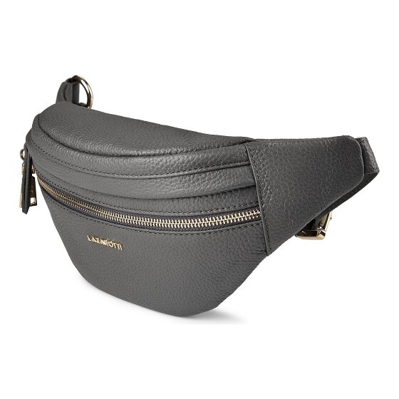 Lazarotti Bologna Leather Double-Zip Bum Bag, Crossbody, Leather, 25 cm
