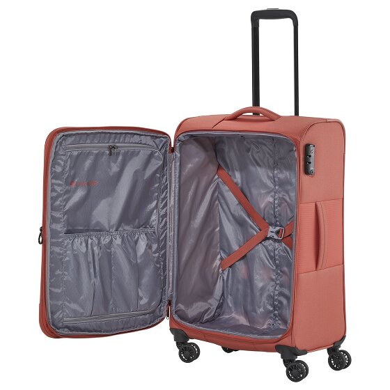 Travelite Croatia 4 wheels Suitcase set 3-piece with expansion pleat