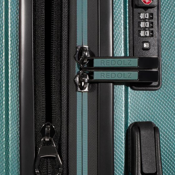 Redolz Essentials 14 4-wheel suitcase set + beauty case 4 pcs. with stretch fold