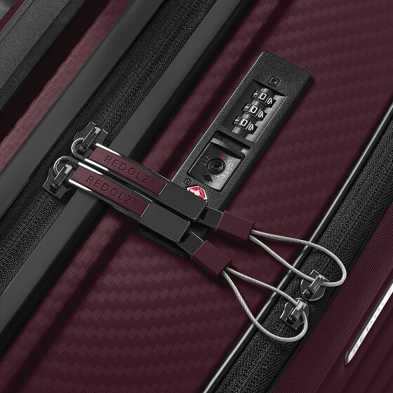 Redolz Essentials 17 4-wheel cabin trolley 55 cm soft-pocket laptop compartment