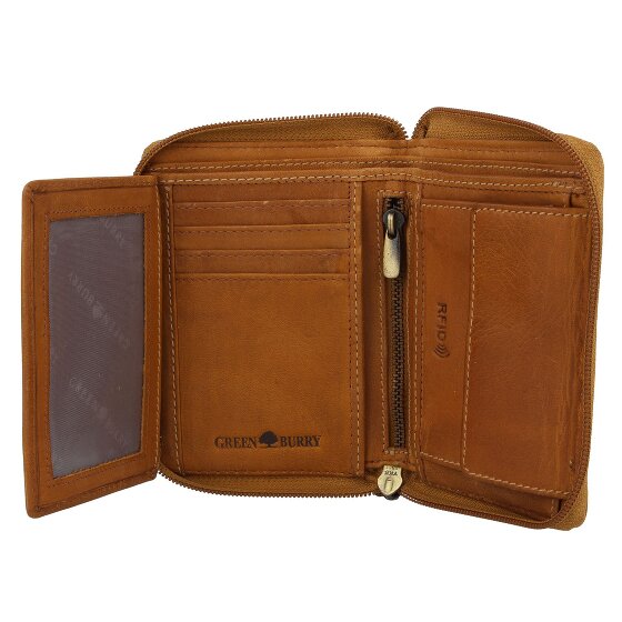 Greenburry Tornado Wallet RFID protection Leather 10 cm