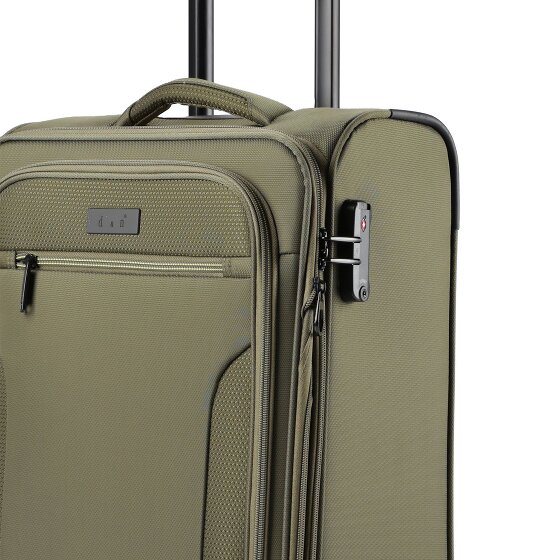 d&n Travel Line 9704 4 wheels Cabin suitcase S 55 cm Expandable