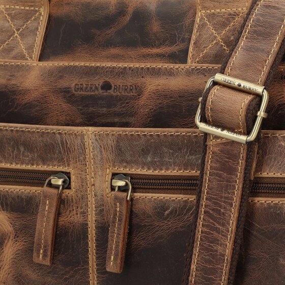 Greenburry Vintage Briefcase Leather 38 cm Laptop compartment